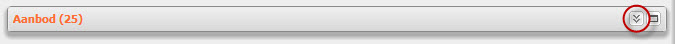 Ingeklapte widget